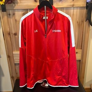 Under Armour Red and White Women's Windbreaker